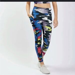 TomboyX Streamline 7/8 Legging in Disruptor Print